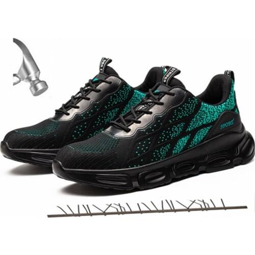 Work Safety Shoes Men Boots Puncture-Proof Work Sneakers Men Light Non-slip Brand Designer Steel Toe Shoes Indestructible Shoes