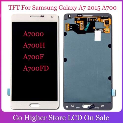 TFT For Samsung Galaxy A7 2015 A700 LCD Display Touch Screen Digitizer A700 A7000 A700H A700F A700FD Display Screen Assembly