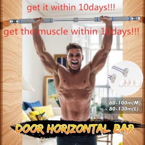 200kg Door Horizontal Bars 60-130cm Steel Adjustable Training For Home Gym Workout Sport Fitness Pull Up Bar Equipments