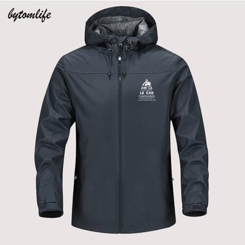2021 classic le cxd cop blank autumn winter sailing hiking Outdoor Hooded Windproof Jacket Men Top Quality Soft Asian size