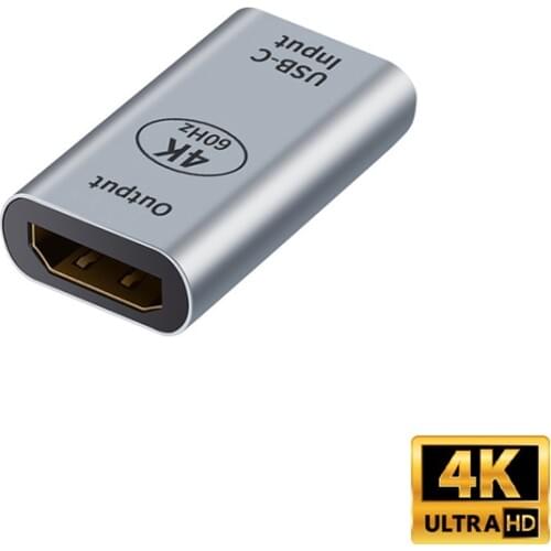 4K@60Hz USB-C to HDMI Adapter Type-C Female to HDMI Male Converter For Macbook Pro SAMSUNG XIAOMI Air HP ASUS Surface Book 2