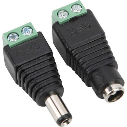 5.5x2.5mm DC Power Connector Jack Male Female CCTV Power Adapters for Camera/ Converter DC Power plug Jack Adapter Connector