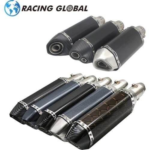 ALCON-Motorcycle AK Sticker Exhaust Muffler Pipe Yoshimura Universel 35-51mm For FZ6 CBR250 CB600 MT07 ATV Dirt Pit Bike Scooter