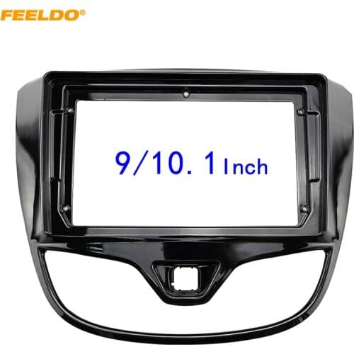 FEELDO Car 2Din Audio Face Plate Fascia Frame For VinFast Fadil Opel Karl 9"/10.1" Big Screen CD/DVD Player Panel Dash Mount Kit
