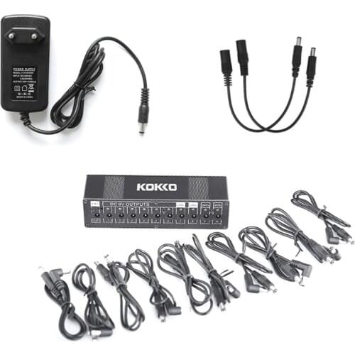 Guitar Effect Pedals Board Power Supply 10 DC Isolated Outputs For 9V/12V/18V Drop Shipping