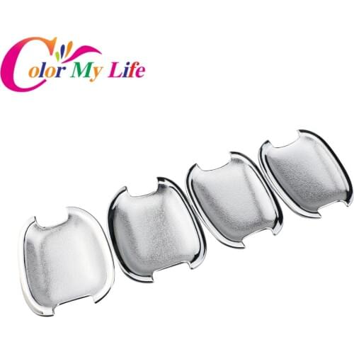 Color My Life Car ABS Chrome Outer Door Handle Protection Bowl Cover Trim Sticker for Chevrolet Trax 2014 2015 2016 2017 2018