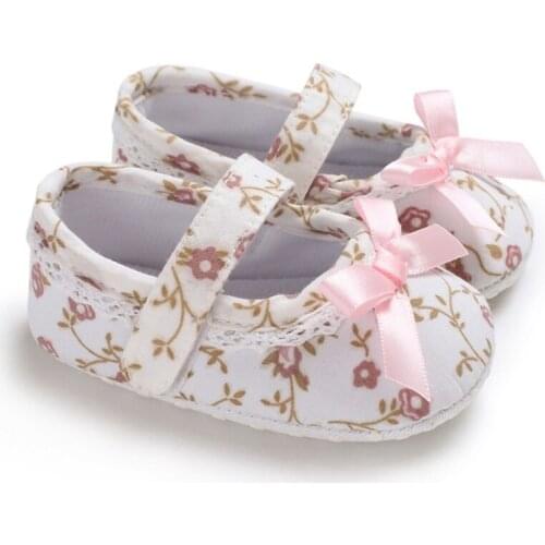 Infant Little Girls Princess Sequin Stars Leather Shoes Newborn Baby Girl Flower Sneakers Toddler Cotton Bow Casual Shoes 0-18Ms