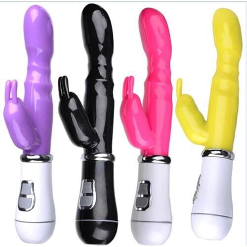 G-spot Vibrating AV Vibrator 10 Speeds Oral Clit Rabbit Vibrators Stimulate Massage Sex Toy For Women by DHL