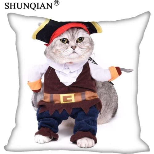 Hot Sale New Custom cat Square Pillowcases zipper Fashion Custom Pillow Case Cover Decorative