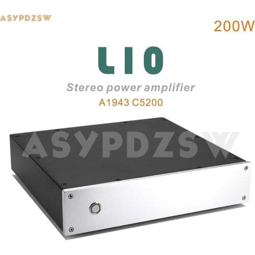 Finished Original design L10 Transistor Power amplifier A1943 C5200 100W+100W