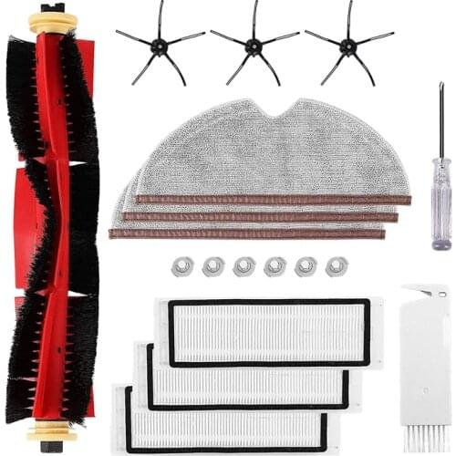 Vacuum Cleaner Accessories Filters Brushs Mop Cloths Kits,Replacement Parts for Xiaomi Roborock S50 S55 S6 Robot