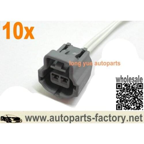 Longyue 10pcs 2 way Ignition Knock Sensor Connector Pigtail for Ford