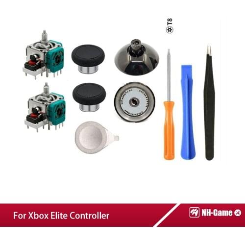 Metal Swap Grips Joysticks For Xbox One Elite Series Controller 3D Analog Stick Stand Thumbsticks Button Adjustment Tool
