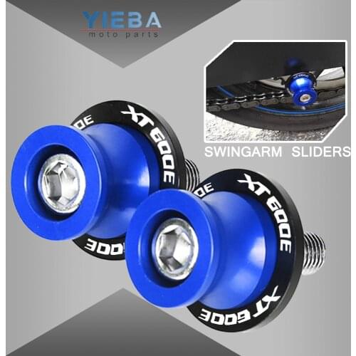 Motorcycle CNC Aluminum 6MM Swingarm Spool Stand Screws Slider FOR YAMAHA XT600E XT 600 E XT600 E 1990-2004 2003 2002 2001 2000