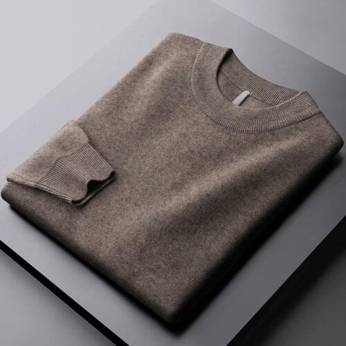 Classic Mock Neck Male Sweaters High Quality Autumn Winter Yarn Dyed Casual Mens Sweaters Size 5xl Fit Man Sweaters
