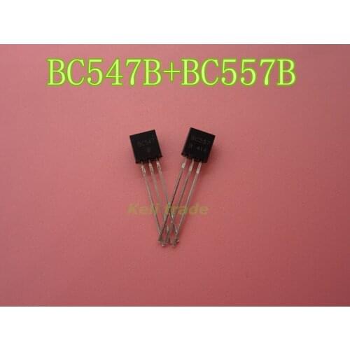 New 1000PCS NEW BC557B 500PCS + BC547B 500PCS BC547 BC557 TO-92 Small Signal Transistors