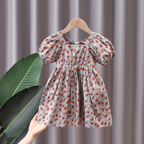 2021 new Summer girls baby clothes princess birthday dress dresses for toddler girls baby clothing outfit thin floral cool dress