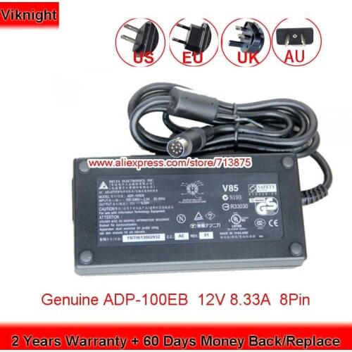 Genuine AC Adapter 12V 8.33A With 8Pin Plug Power Supply for Delta ADP100EB ADP-100EB Laptop Charger