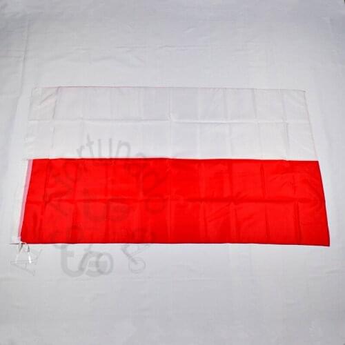 Poland 90*150cm flag Banner Hanging National flag Poland for meet,Parade,party.Hanging,decoration