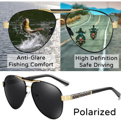 Mens Polarized Photochromic Sunglasses Sports Outdoor Driving Luxury Sunglasses Pilot Metal Frame Fashion Traveling Sun Glasses