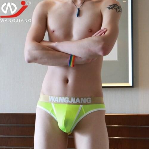 WJ summer nice Briefs youth men s underwear ice silk waist band briefs