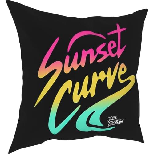 Sunset Curve Band Julie And Phantoms Throw Pillow Cover Polyester Throw Pillow Fashion Pillowcase