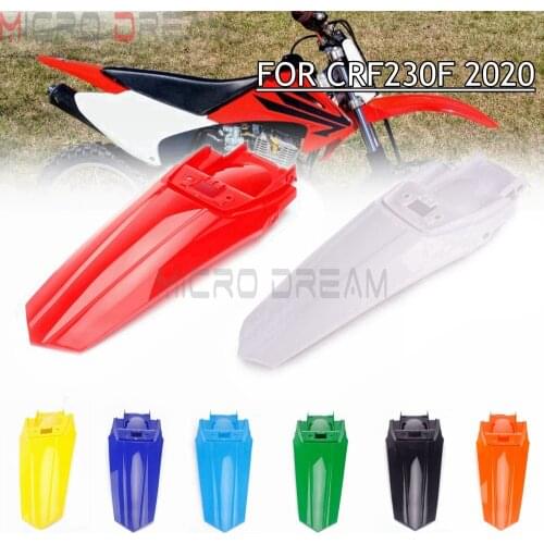 ABS Plastic Dirt Bike Rear Fender Bodywork Fairing Mud Guard Cover Protector for Honda CRF230F 2020 Supermoto Off-Road Mudguard