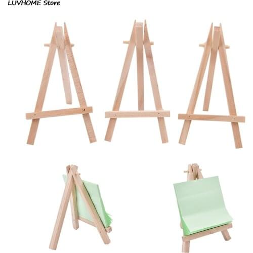 1pcs Wooden Mini Artist Easel Wood Wedding Table Card Stand Display Holder For Party Decoration 12.5*7cm