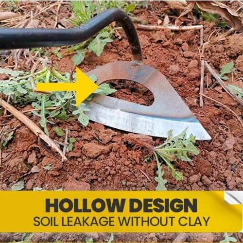 1 Pcs Handle Weed Remover Hollow Hoe Garden Weeder Tool Garden Lawn Weeder Outdoor Yard Grass Root Puller Garden Planting Tools