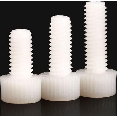 10-50pcs M3 M4 M5 M6 M8 White Nylon Hex Socket Head Cap Screw Plastic Screws Bolts Length 5-60mm