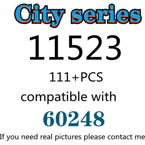 111PCS 11523 Building Block Toy City Series 60248 Assembled Building Block Childrens Toy Gifts
