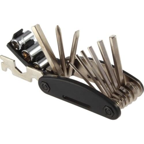 16 in 1 Bike Multi-function Cycling Steel Tools bicycle Repair Kits hot slaes