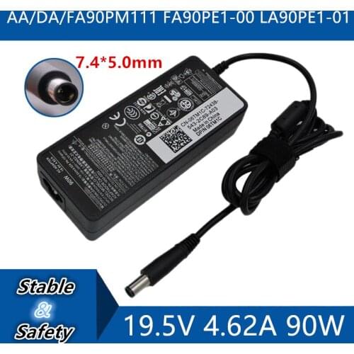 19.5V 4.62A 7.4*5.0mm Universal Laptop Adapter Charger For DELL AA/DA/FA90PM111 FA90PE1-00 LA90PE1-01 DC Jack Charger adapter