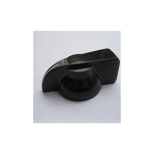 24 pcs Amp Knob CHICKENHEAD Chicken Head Black Plastic Hole Diamete 6mm