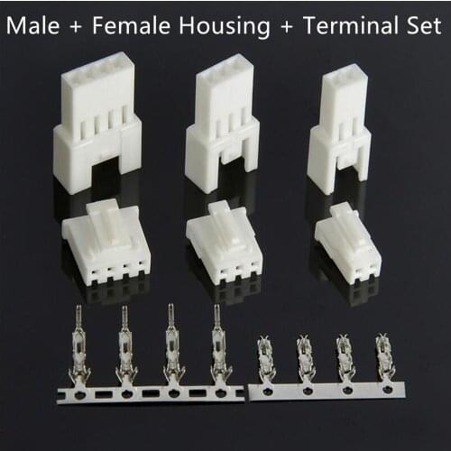 50 Set SMH250 SMP250 2.5mm Connector Male + Female Housing + Terminal Set Wire to Wire 2/3/4/5/6/7/8P