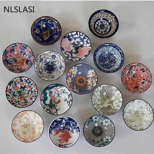 6pcs/set Tea set Tea Cup Set Blue and White Porcelain Vintage Ceramic Tea Set Variety Small Capacity Home Gift 6 Pack Master Cup