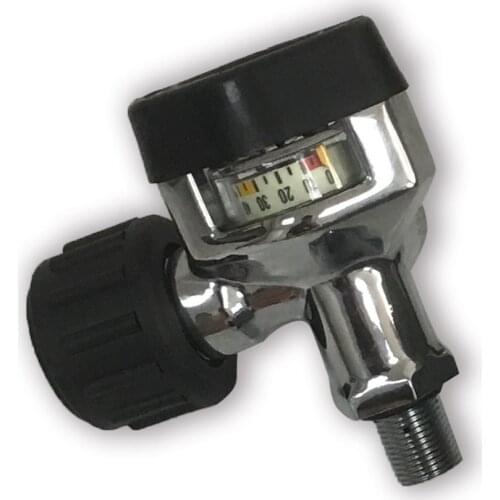 AC921 Hot Sale 30Mpa 4500psi SCBA Carbon Fiber Tank Compressed Air Cylinder Valve with Big Gauge Drop Shipping