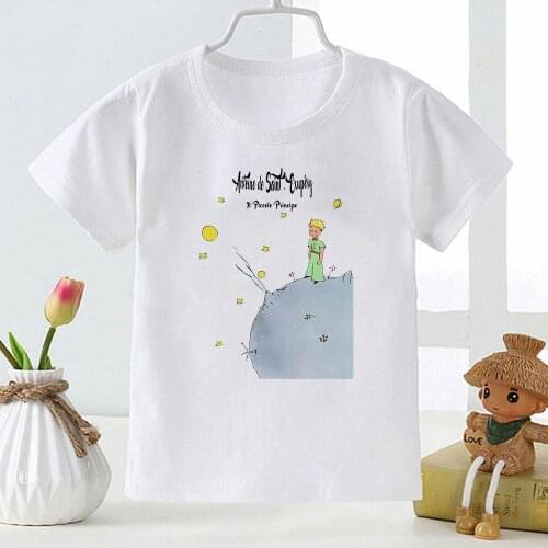 Little Prince Boy T-shirt Harajuku Trend Childrens Clothing European Kids T Shirt Fashion Girls Boys Tee shirt enfant fille