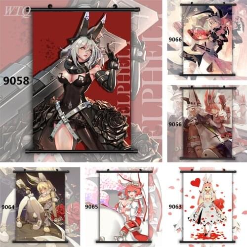 Guilty Gear Elphelt Ramlethal Valentine Anime Wall Poster Anime Posters Canvas Painting Wall Decor Wall Art Picture Home Decor