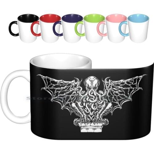 Cthulhu Ceramic Mugs Coffee Cups Milk Tea Mug Necronomicon Gate Symbol Hp Cthulhu Mythos Yog Sothoth Rlyeh Edgar Allan Poe