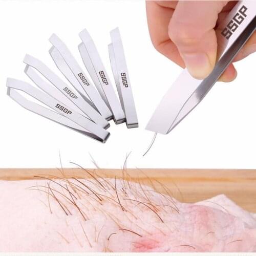 Stainless Steel 1PC Pig Hair Clipper Pull Chicken Feather Clip Fish Bones Hair Clips Pliers Kitchen Gadget Tweezers Hair Removal