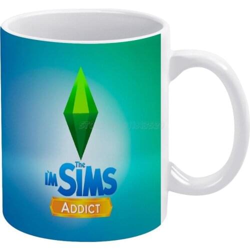 I'm The Sims Addict White Mug Custom Printed Funny Tea Cup Gift Personalised Coffee Mug The Sims 4 The Sims 3 The Sims 2 The Sim