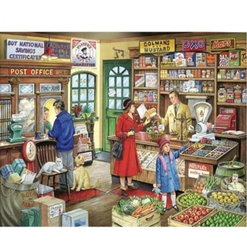 Square round drill mosaic rhinestone painting shop fruit diamond painting,embroidery decoration,cross stitch kit new arrival