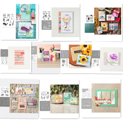 Metal Cutting Dies And Clear Stamps Stencils For Diy Scrapbooking/Photo Album Decor Transparent Clear Silicone Stamps