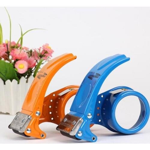 Metal Handheld 48mm Tape Gun Dispenser Packaging Sealing Cutter Heavy Duty Shipping Packaging Tape Dispenser for Packing