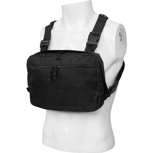 Multifunction Outdoor Sport Chest Rig Bag Unisex Vest Recon Tools Combat Tactical Chest Pouch Multi Pockets for Climbing Hunting