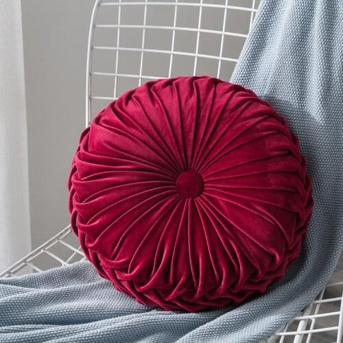 Fashion Solid Thick Corduroy Soft Sofa Cushion Pad Seat Chair Round Home Pillow Patio Car Office