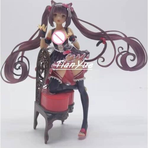 BINGing NEKOPARA Chocolate Cat Ear Cute Sexy Girl PVC Figure Model Toys