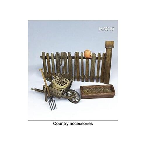 New Unassembled 1/35 Country accessories AND Fence Resin Kit DIY Toys Unpainted resin model