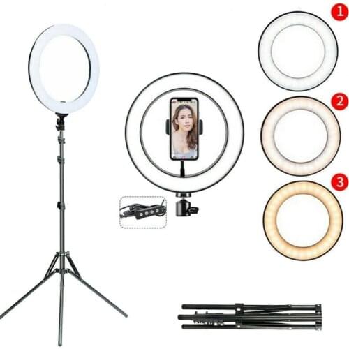 Portable 10 Inch LED Ring Fill Light Selfie Photo Video Studio USB Dimmable Lamp